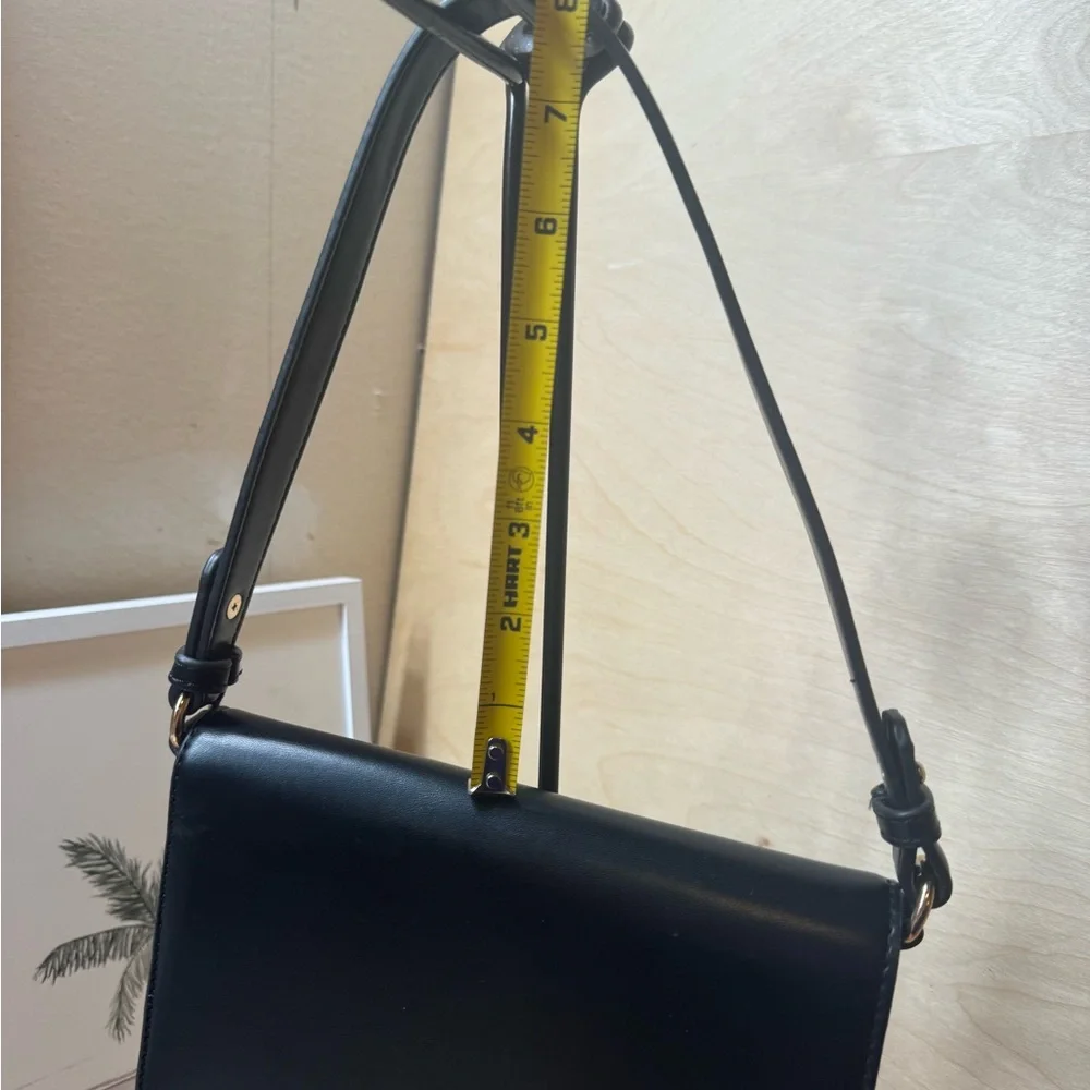 Madison West Black Triangle Shoulder Bag - Picture 13 of 13